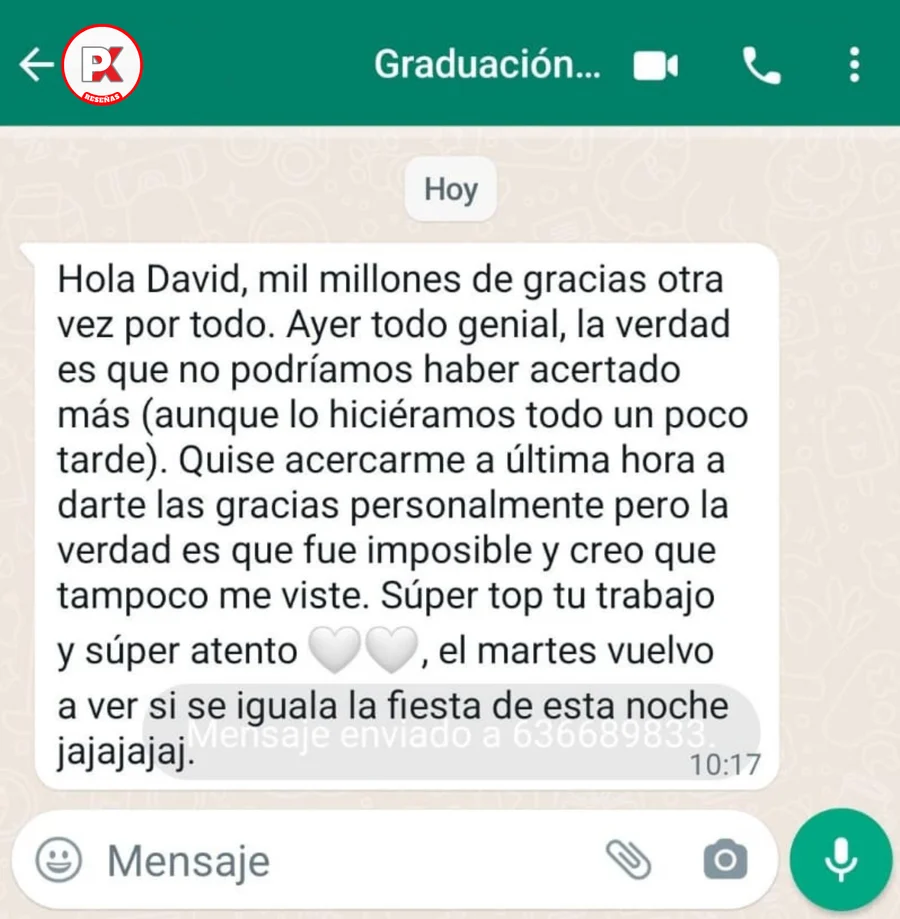 Reseña de un cliente de Project X